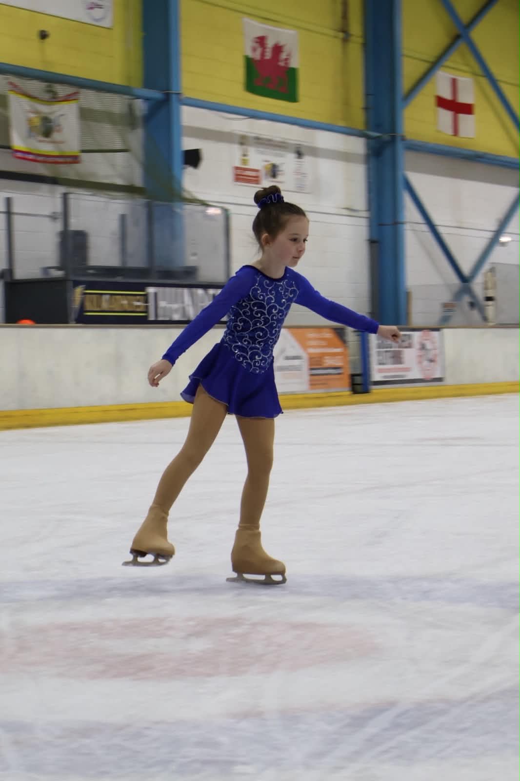 GFSK skills & development skater on the ice